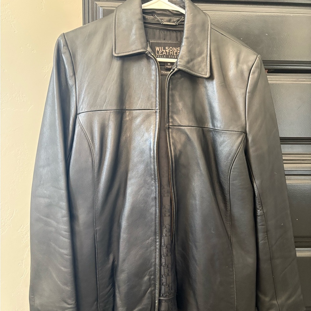 Wilsons Leather Women's Black Leather Jacket